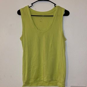 Lightweight, neon green/yellow, tank top